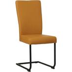 Set van 4 Leren eetkamerstoelen Dry - Toledo Leem, Ophalen of Verzenden, Nieuw, Leer, Eén