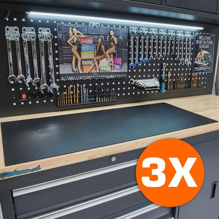 Datona PVC werkbankmat voor werkbank 100 cm - 3 stuks -, Doe-het-zelf en Bouw, Werkbanken, Ophalen of Verzenden