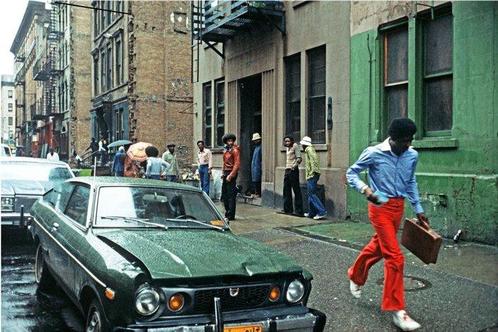 Alain Le Garsmeur - Harlem Rain, Antiek en Kunst, Kunst | Schilderijen | Modern
