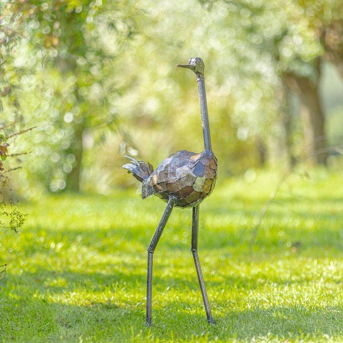 Figuur - Struisvogel - Metaal, Antiek en Kunst, Kunst | Designobjecten