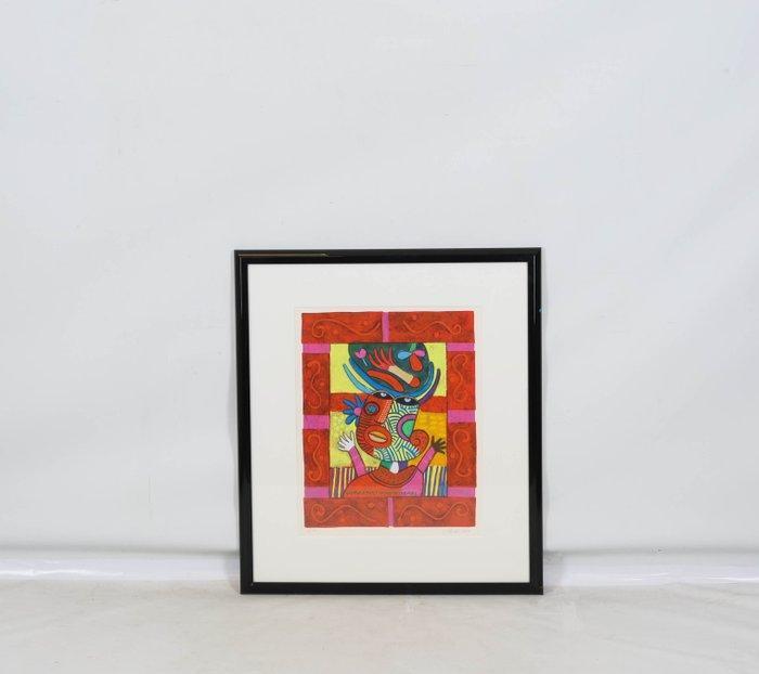 Clemens Briels (1946) - Gloria brings wood to the fire, Antiquités & Art, Antiquités | Autres Antiquités