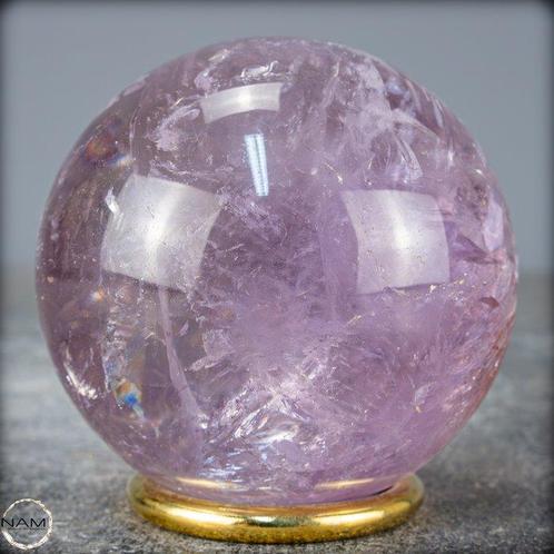 Améthyste naturelle de qualité supérieure Sphère- 402.08 g, Verzamelen, Dierenverzamelingen