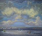 Cornelis Bender (1886-1964 ) - Zeilboten race op zee