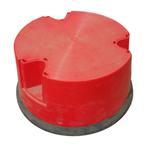 Opstap krukje rood 22 cm hoog met zwenkwieltjes gebruikt, Ophalen of Verzenden, Nieuw