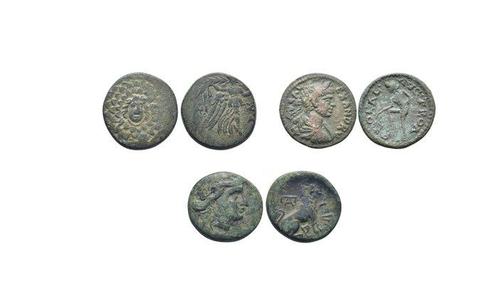 Griekenland (oud), Romeinse Rijk (Provinciaal) Lot of 3 Æ, Postzegels en Munten, Munten | Europa | Niet-Euromunten