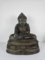 Bhumisparsha Mudra Boeddha 45 cm / 10 kg - Beeld - Thailand