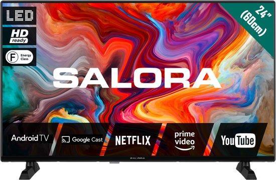 Smart TV - 24 Inch - Televisie - Full HD - Zwart - Salora •, Huis en Inrichting, Woonaccessoires | Overige, Nieuw, Verzenden