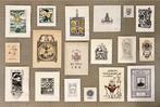 24 Ex-libris uit Spanje hoofdzakelijk uit ± 1900 tot ± 1935, Antiek en Kunst