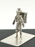 No reserve-Handgemaakte Hollands zilveren miniatuur man met, Antiek en Kunst