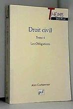Droit civil, tome 4 : Les Obligations  Carbonnier, Jean, Livres, Verzenden, Carbonnier, Jean