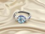 Zonder Minimumprijs - Ring Zilver - 1.50ct. tw. Topaas, Nieuw