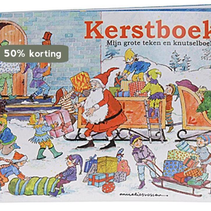 Kerstboek Teken- en Knutselboek 8718158163615 De Kerstman, Boeken, Literatuur, Gelezen, Verzenden