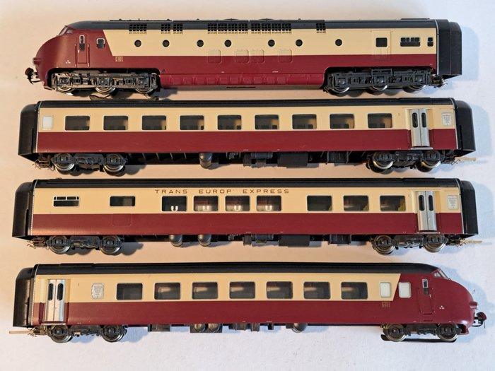 Roco H0 - 69123 - Treinstel (1) - 4-delige TEE Edelweiss, Hobby & Loisirs créatifs, Trains miniatures | HO