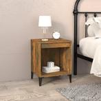 vidaXL Nachtkastje 40x35x50 cm gerookt eikenkleurig, Huis en Inrichting, Slaapkamer | Nachtkastjes, Verzenden, Nieuw