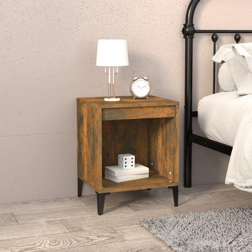 vidaXL Nachtkastje 40x35x50 cm gerookt eikenkleurig, Huis en Inrichting, Slaapkamer | Nachtkastjes, Nieuw, Verzenden