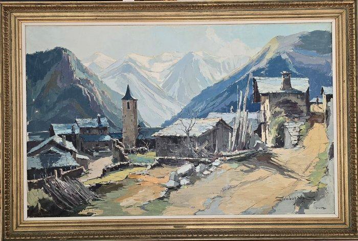 Francesc Galobardes (1930) - NO RESERVE - Luz sobre el valle, Antiquités & Art, Art | Peinture | Classique