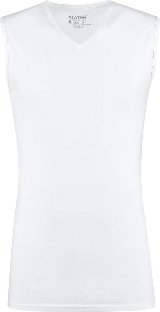 Slater Basic Singlet Wit maat Maat 48/50 (M) Heren, Kleding | Heren, T-shirts, Wit, Nieuw, Maat 48/50 (M), Verzenden