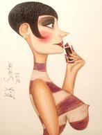 Alek Sander (XX-XXI) - Madame Cohiba mit Lippenstift