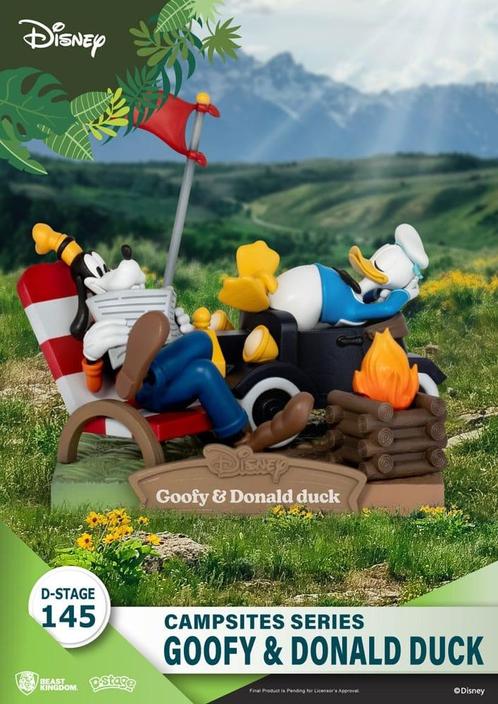 Disney D-Stage Campsite Series PVC Diorama Goofy & Donald Du, Verzamelen, Disney, Ophalen of Verzenden