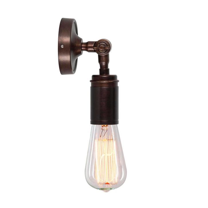 Wandlampen Messing Emeli wandlamp antiek brons, Huis en Inrichting, Lampen | Wandlampen, Verzenden