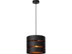 Lucide ROSAS - Hanglamp - Ø 26 cm - 1xE27 - Zwart, Verzenden, Zo goed als nieuw