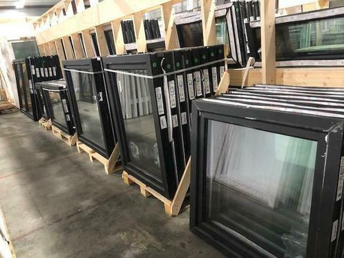 Ramen, deuren, schuiframen zwart 9005, kunststof raam, pvc, Doe-het-zelf en Bouw, Raamkozijnen en Schuifdeuren, Schuifpui, Nieuw