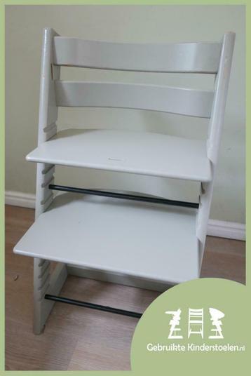 D&#39;OCCASION/GEBRUIKTE: Stokke Tripp Trapp taupe grijs beschikbaar voor biedingen