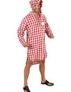 Rood geruit slaapkleed met slaapmuts, Ophalen of Verzenden, Nieuw