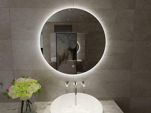 Giro ronde spiegel + Led 600mm, Maison & Meubles, Accessoires pour la Maison | Miroirs, Enlèvement ou Envoi