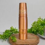 Puur koperen waterfles ± 950 ml +beker ± 300 ml gepolijst en, Ophalen of Verzenden