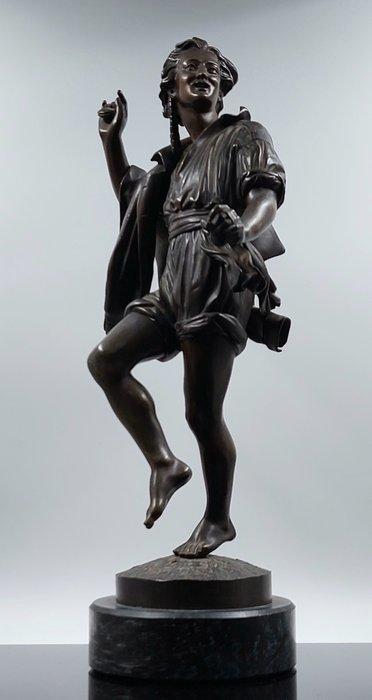 Célestin-Anatole Calmels (1822-1906) - Sculpture, dansende, Antiquités & Art, Antiquités | Céramique & Poterie