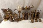 Kaars wandlamp (10) - Glas, Messing, Antiek en Kunst