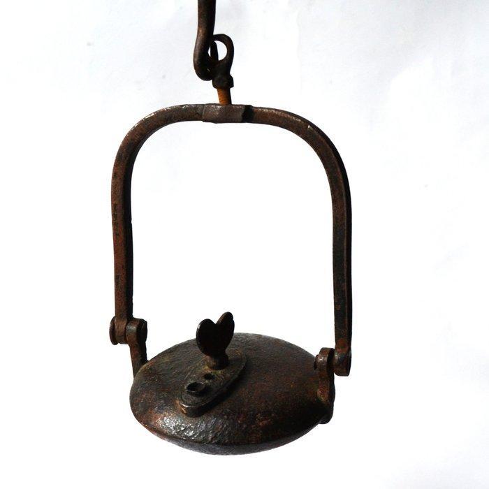 Olielamp - IJzer, Antiek en Kunst, Antiek | Overige Antiek