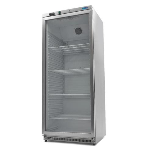 Koelkast - 600 L - Rvs - met Glazen Deur, Zakelijke goederen, Horeca | Keukenapparatuur, Nieuw in verpakking, Koelen en Vriezen