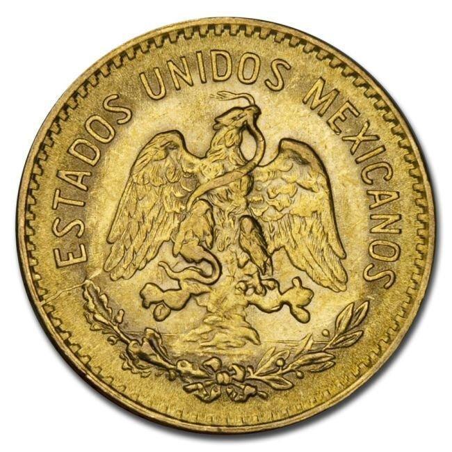 Mexico. 1920 Mexican 5 Pesos Hidalgo Gold Coin, Postzegels en Munten, Edelmetalen en Baren