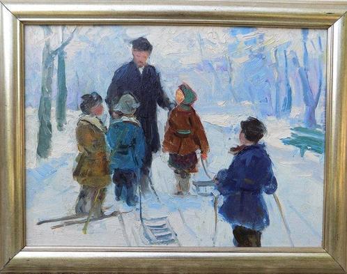 Shurupov Konstantin Alekseevich (1910-1985) - Lenin con, Antiek en Kunst, Kunst | Schilderijen | Klassiek