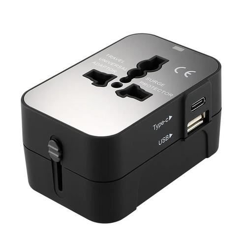 DrPhon TravelFuse – Universele Reisadapter – Met USB & USB-C, TV, Hi-fi & Vidéo, Chargeurs, Envoi