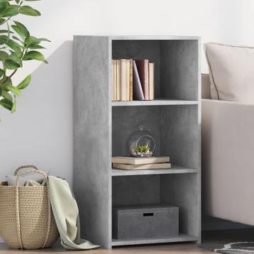vidaXL Dressoir 45x41x93 cm bewerkt hout betongrijs, Huis en Inrichting, Kasten | Dressoirs, Verzenden, Nieuw