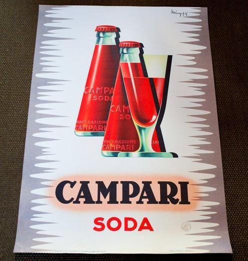 Studio Mingozzi - Campari soda (1950s) - Jaren 1980, Antiquités & Art, Art | Dessins & Photographie