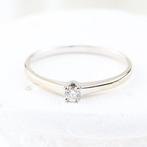 Zonder Minimumprijs - Ring - 18 karaat Witgoud - 0.06ct. tw., Handtassen en Accessoires, Ringen, Nieuw