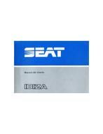 1984 SEAT IBIZA INSTRUCTIEBOEKJE SPAANS