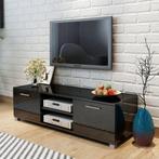 vidaXL Tv-meubel 120x40,5x35 cm hoogglans zwart, Huis en Inrichting, Kasten |Televisiemeubels, Verzenden, Nieuw