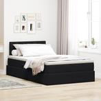 vidaXL Opbergbed met matras met hoofdeinde Zwart 120 x 190, Maison & Meubles, Verzenden