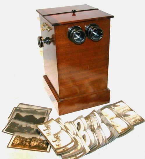 Sin Marca Estilo Napoleon III Stereoscoop, Verzamelen, Foto-apparatuur en Filmapparatuur