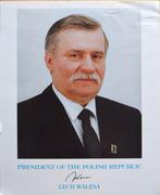 Lech Walesa - President of Poland (1990-1995) - Signed Photo