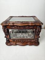 Drankkast - Napoléon III likeurkast in walnoothout –, Antiek en Kunst
