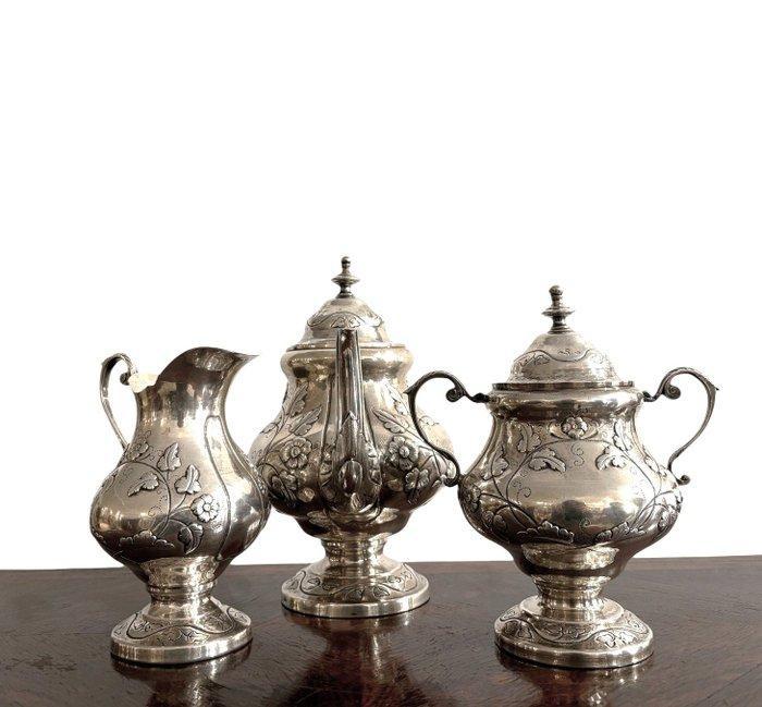 Koffieservies (3) - .833 zilver, Antiek en Kunst, Antiek | Zilver en Goud