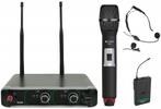 Adastra SU20-C Dual UHF Microfoon Systeem Met Headset, Muziek en Instrumenten, Microfoons, Nieuw