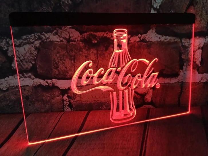 Coca Cola neon bord lamp LED verlichting reclame lichtbak #2, Huis en Inrichting, Lampen | Overige, Nieuw, Verzenden