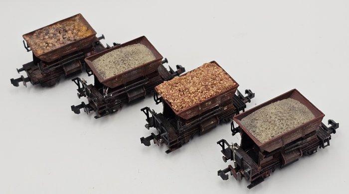 Roco N - 25036 WEATHERED - Modeltrein goederenwagon (4) -, Hobby en Vrije tijd, Modeltreinen | N-Spoor